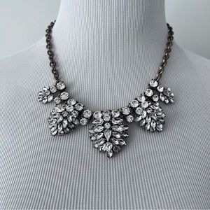 ✨ J.Crew Crystal Cluster Statement Necklace | Holiday Sparkle |Comes w/ Dust Bag
